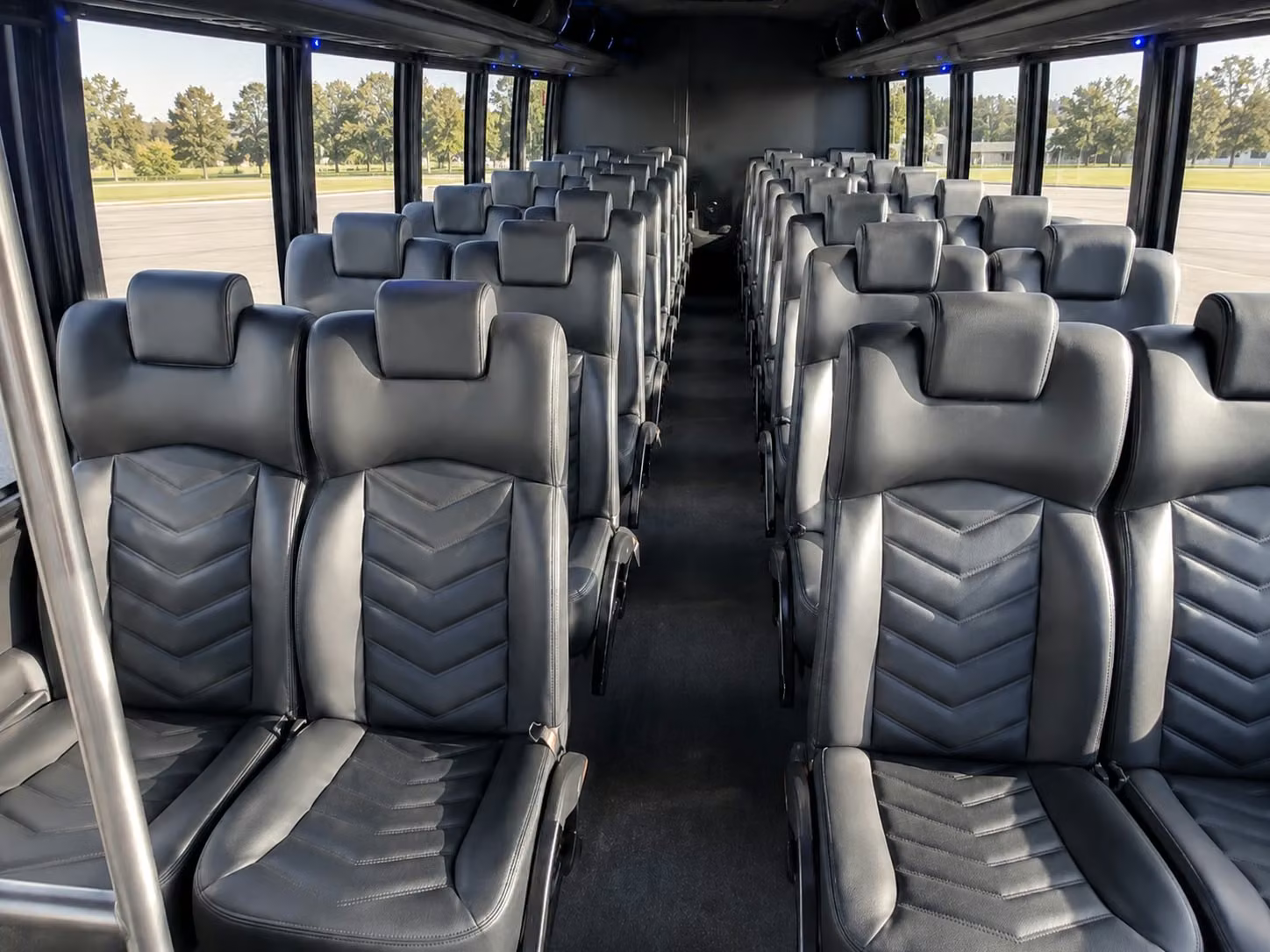 15 passenger minibus interior