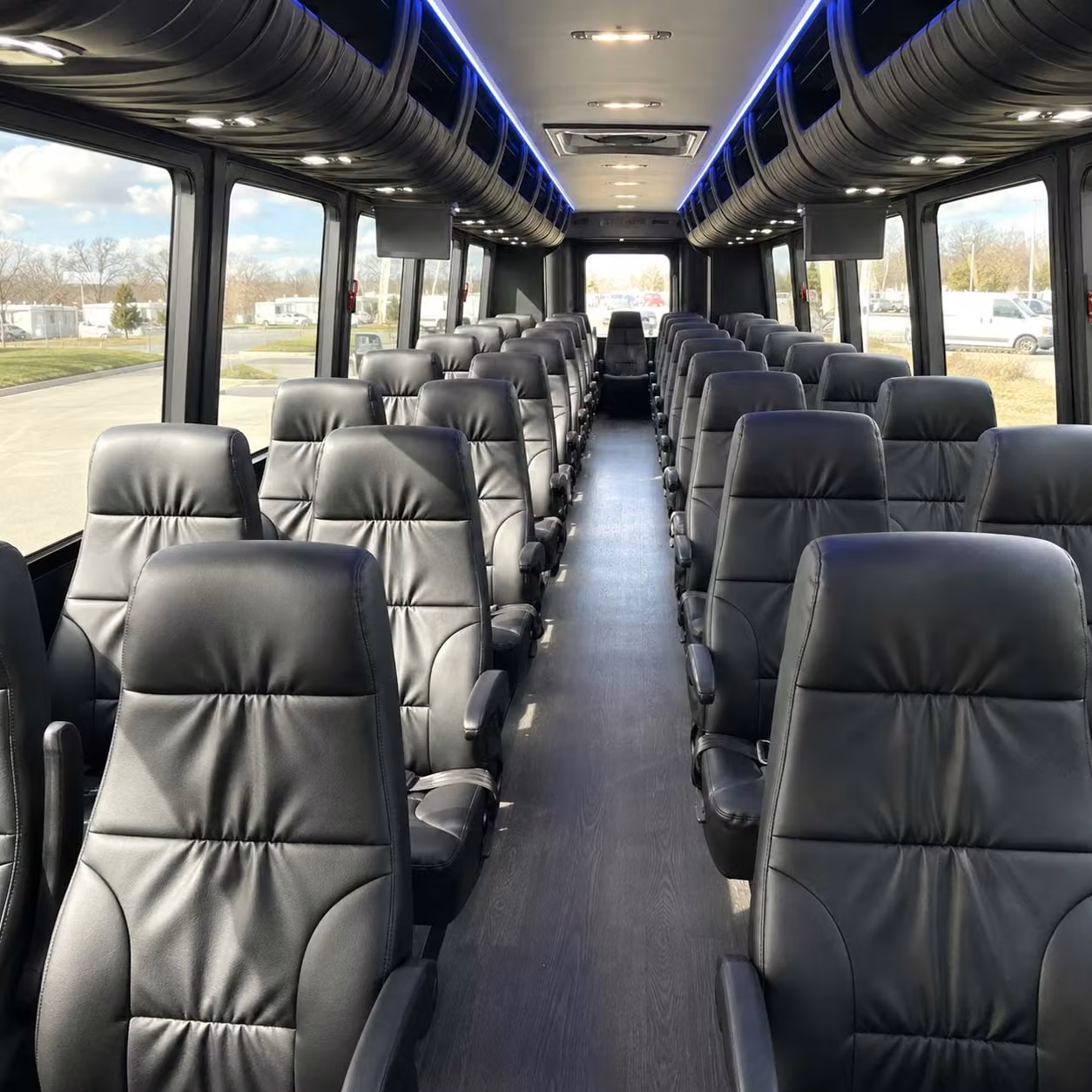 25 passenger minibus interior