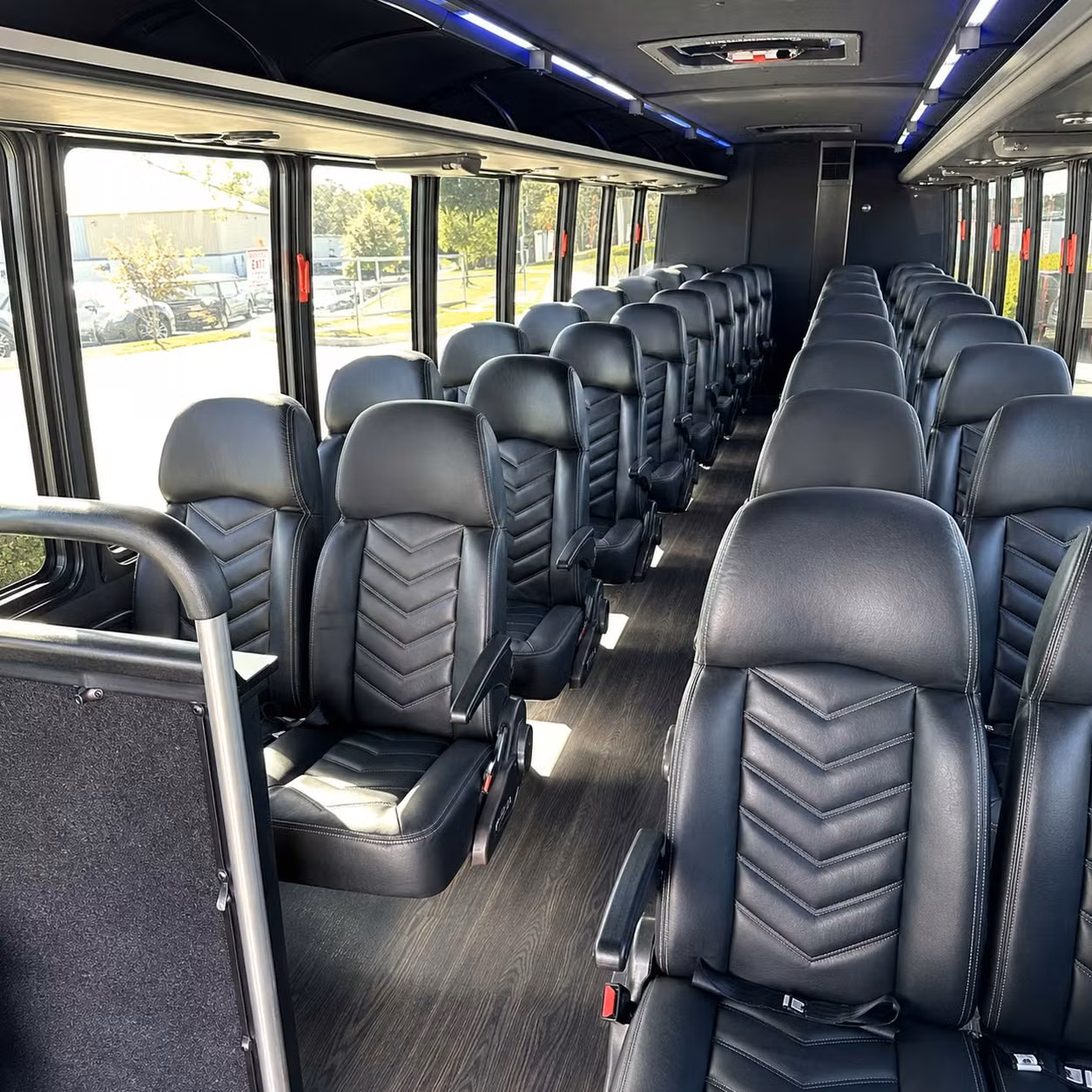28 passenger minibus interior