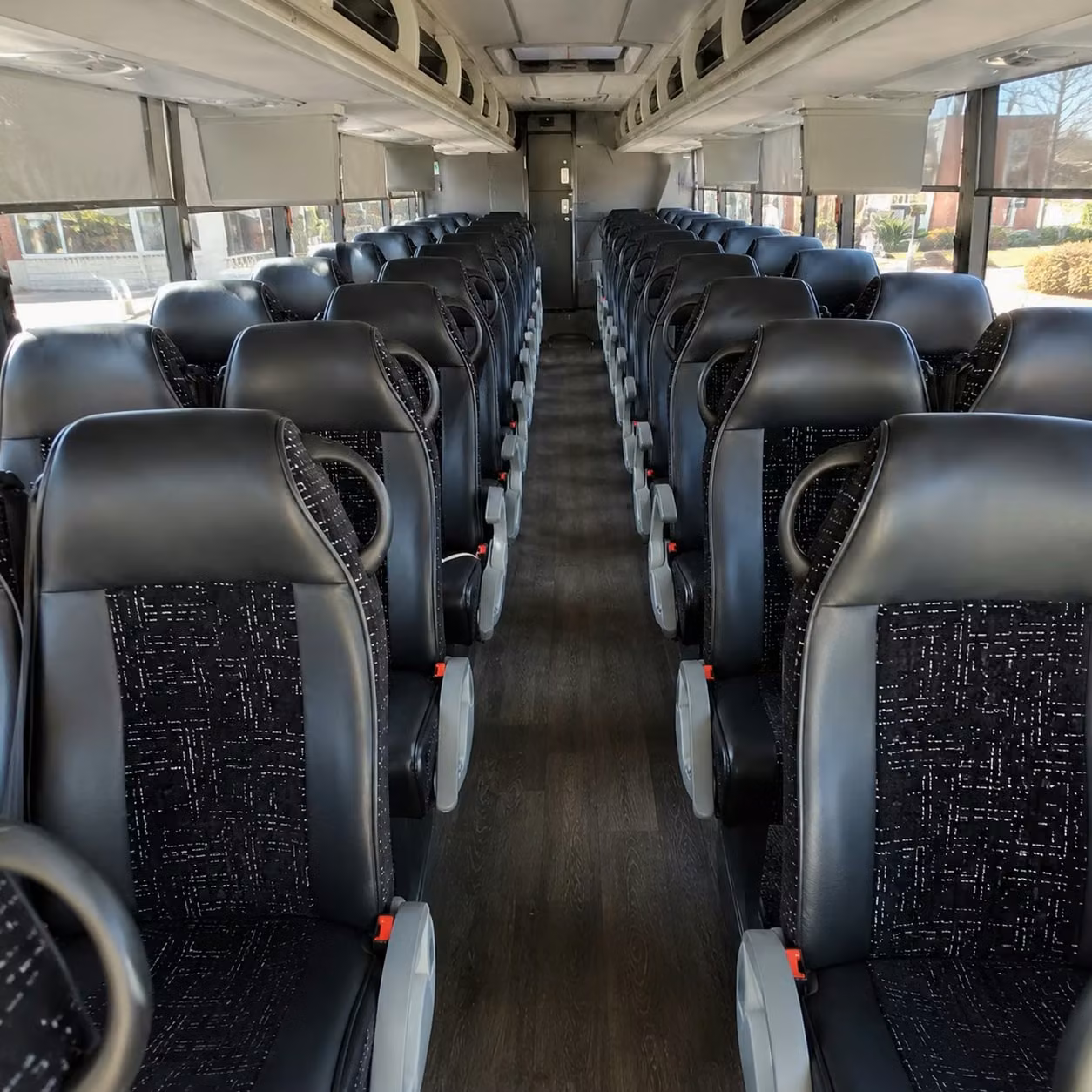 high point charter bus rental inside