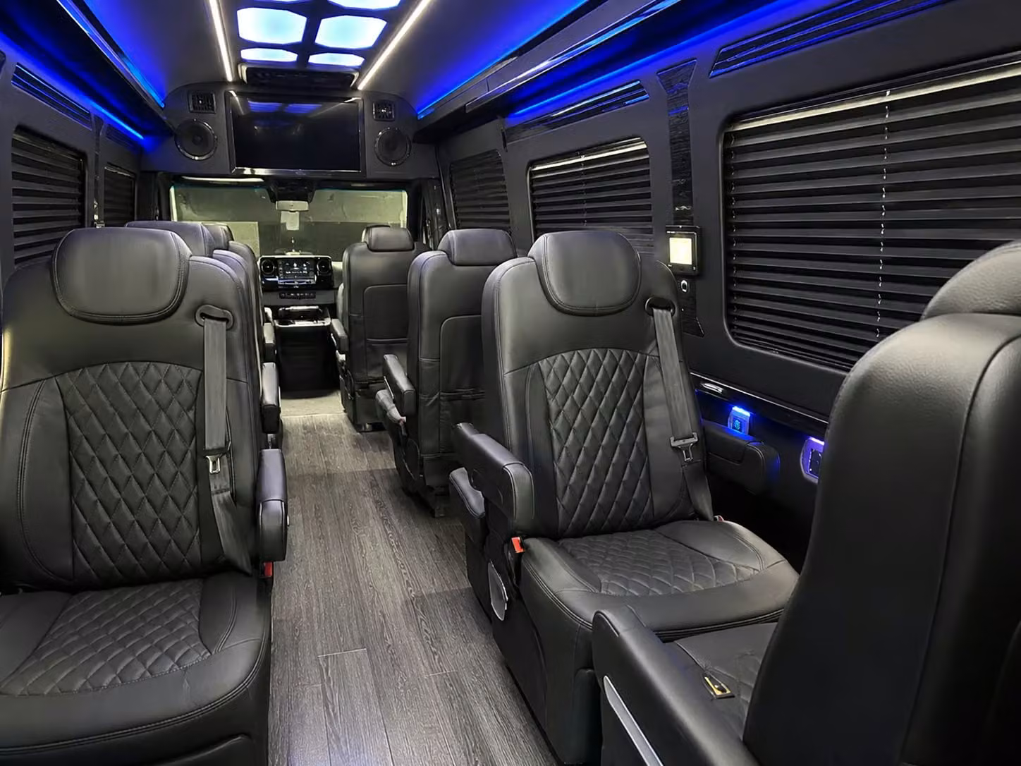 sprinter van with driver inside